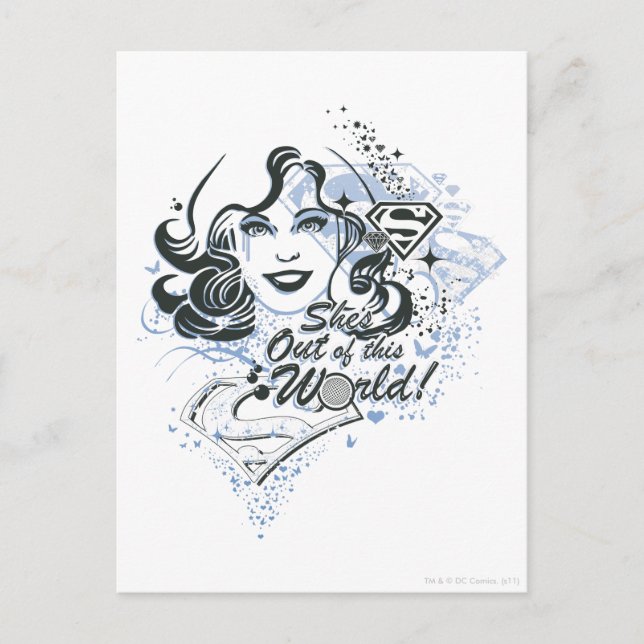 Cartão Postal Ela está fora deste mundo! (Frente)