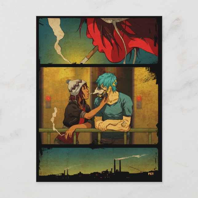 Cartão Postal Ela Quebrou Meu Amplificador (Frente)