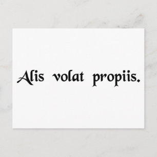 Cartão Postal Ela voa com as suas próprias asas