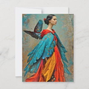Cartão Postal "Elaris" - Penas de se tornar