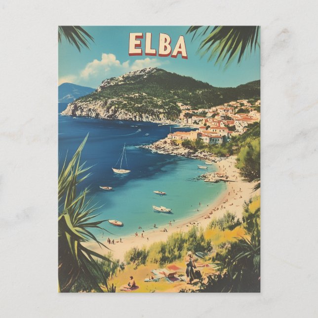 Cartão Postal Elba vintage (Frente)