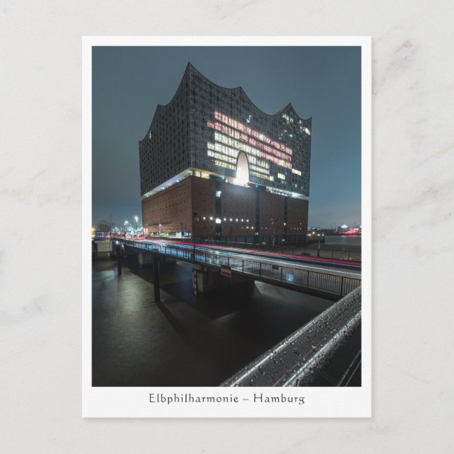 Cartão Postal Elbphilharmonie Hamburgo (Frente)