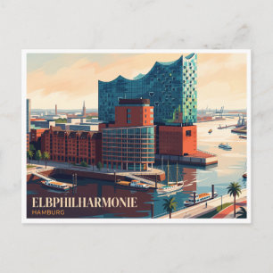 Cartão Postal Elbphilharmonie Hamburgo Alemanha