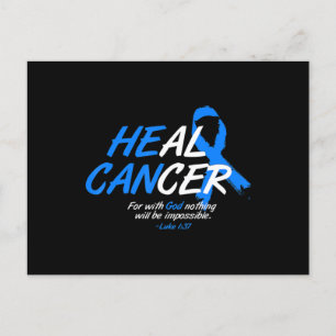 Cartão Postal Ele Consegue Curar Cancer Ataxia Awarness Mês Gift