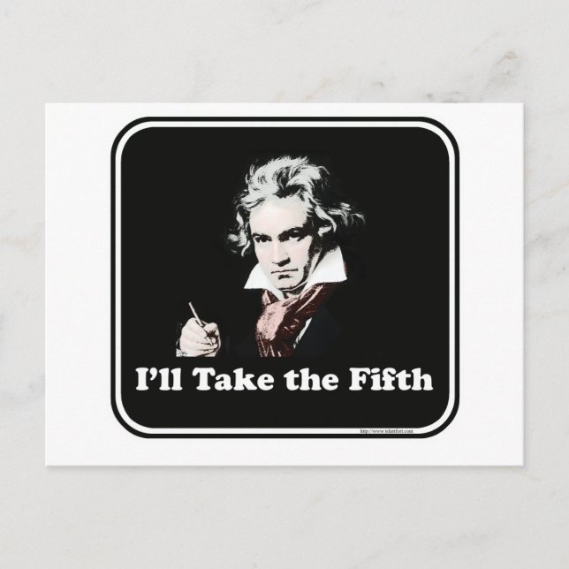 Cartão Postal Ele leva o quinto! (Frente)