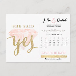 Cartão Postal ele perguntou, ela disse sim, brilho de ouro e dia