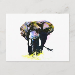 Cartão Postal Elefante