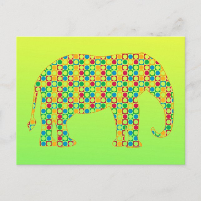 Cartão Postal Elefante (Frente)