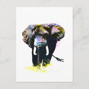 Cartão Postal Elefante