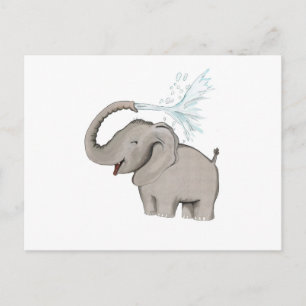 Cartão Postal Elefante AVAL