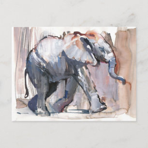 Cartão Postal Elefante bebê 2012