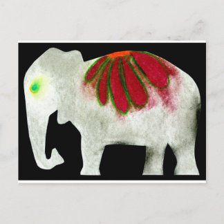 Cartão Postal Elefante de energia do ventilador