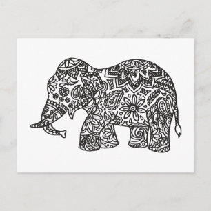Cartão Postal Elefante de Porodle