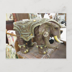 Cartão Postal Elefante Decorativo