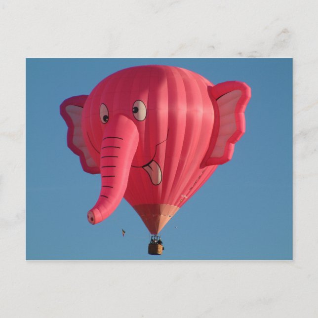Cartão Postal Elefante do balão (Frente)