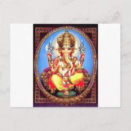 Cartão Postal Elefante Índio (ग णे श)