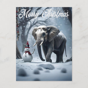 Cartão Postal Elefante Natal