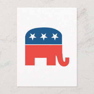 Cartão Postal Elefante Republicano