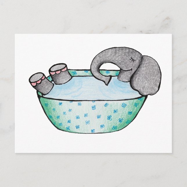 Cartão Postal Elefantenbad (Frente)