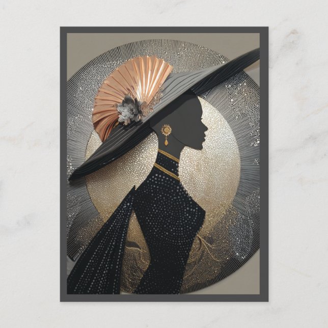CARTÃO POSTAL ELEGÂNCIA COROADA #1 (Frente)