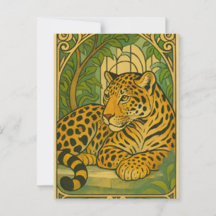 Cartão Postal Elegância da Selva Estilizada