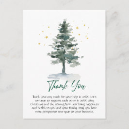 Cartão Postal Elegant Christmas Corporate Thank You
