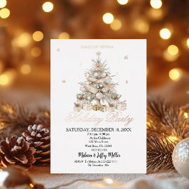 Cartão Postal Elegant Gold&Silver Holiday Party
