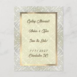 Cartão Postal Elegant Scribble Pattern