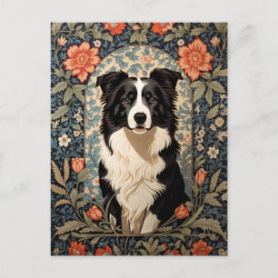 Cartão Postal Elegante Border Collie Morris Inspirou