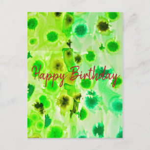 Cartão Postal Elegante feliz aniversário