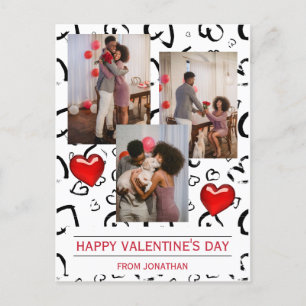 Cartão Postal Elegante Love Romantic Dia de os namorados Photo