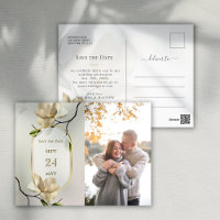 Elegante Oriental Magnolia Casamento Salve a Data