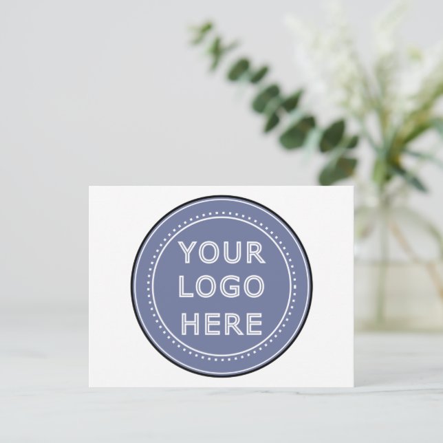 Cartão Postal Elegante, Refinado e Personalizado (Em pé/Frente)