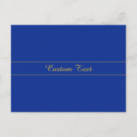 Elegante Roteiro Dourado em Fundo Azul Marinho