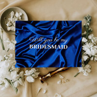 Elegante Royal Blue Você Será Minha Porta-Cabras