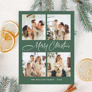 Cartão Postal Elegante saudação minimalista de Natal 4