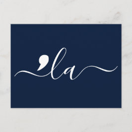 Cartão Postal Elegante Script Kamala Harris para Presidente