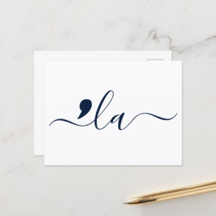 Cartão Postal Elegante Script Kamala Harris para Presidente