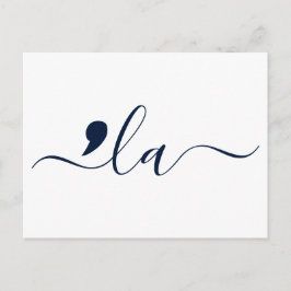 Cartão Postal Elegante Script Kamala Harris para Presidente