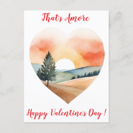 Cartão Postal Elegante Sunset Namorados Toscana Itália