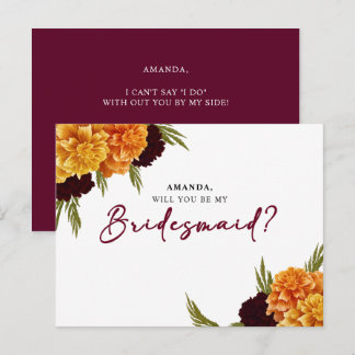 Cartão Postal Elegante Vermelho Borgonha Aquarela MARIGOL Dama d