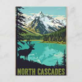 Cartão Postal Elegante Washington DC Vintage