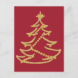 Cartão Postal elegante Weihnachtsbaum