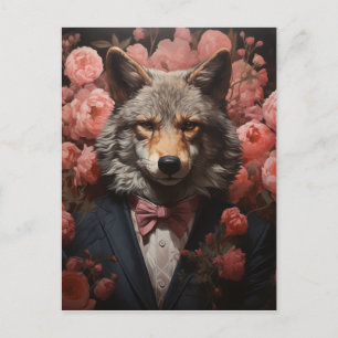 Cartão Postal Elegante Wolf