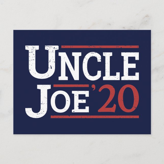 Cartão Postal Eleição 2020 - Tio Joe (Frente)