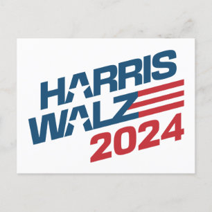 Cartão Postal Eleição 2024 Harris Walz