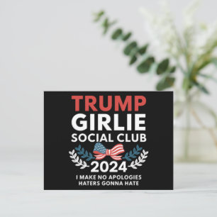 Cartão Postal Eleição do Arco Trump Girlie Coquette Social Club