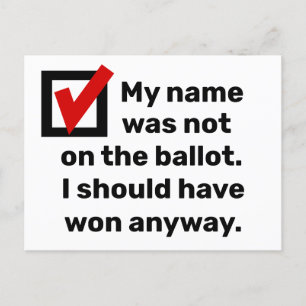 Cartão Postal Eleição Humor 2024