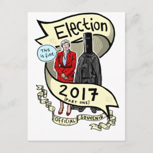 Cartão Postal Eleição Oficial Laurie Pink 2017 Souvenir