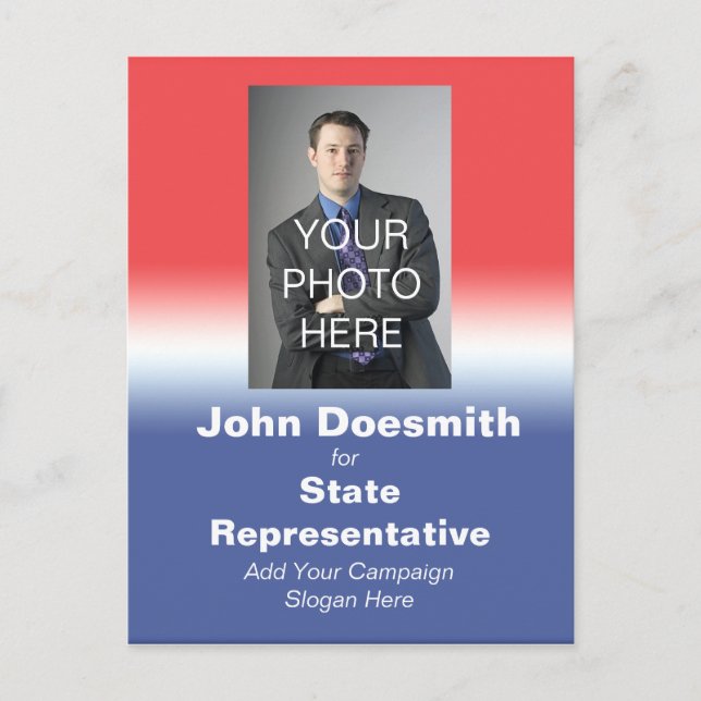 Cartão Postal Eleição Política da Campanha Poste Eleição do Cart (Frente)